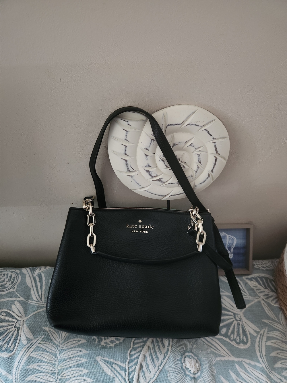 Kate spade Black Leather Shoulder Tote/Crossbody